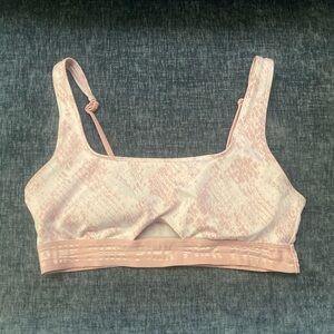 Pink Sports Bra with cut out